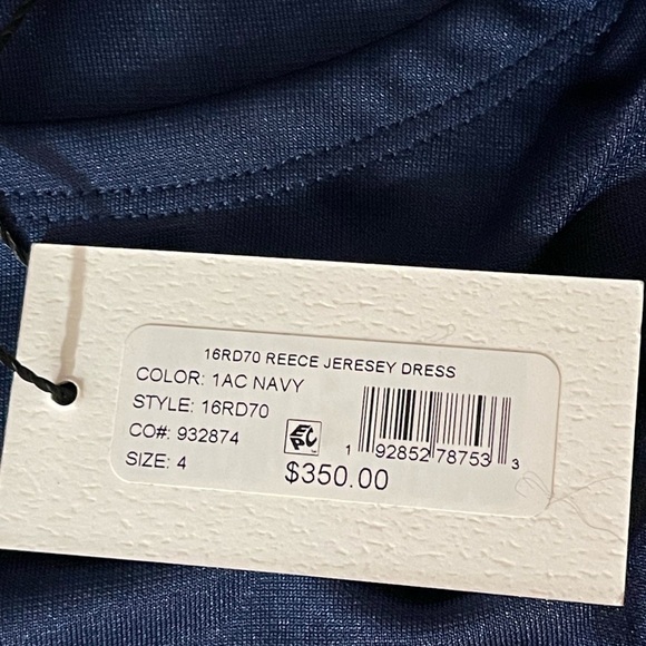 NWT Milly Reece Jersey Blue Sleeveless Mini Dress Size 4 - Picture 8 of 11
